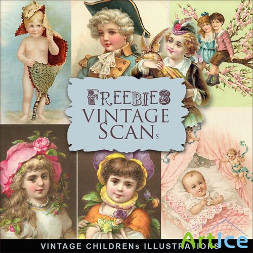 Scrap-kit - Vintage Childrens Illustrations #3