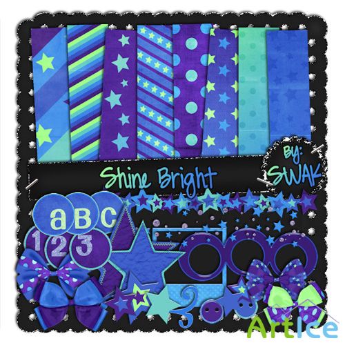 Scrap-set - Shine Bight