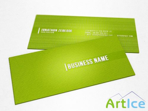 Green Dots Business Card