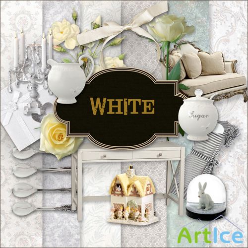 Scrap-kit - White Style Set