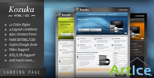 ThemeForest - Kozuka Landing Page (All Colors and Styles) - RIP