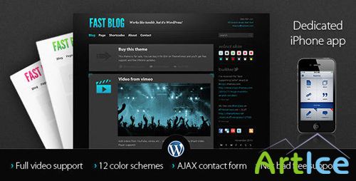 Themeforest - Wordpress - Fast Blog v1.3