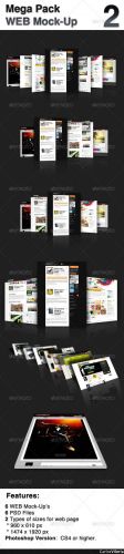 Mega Pack WEB Mock-Up 2  - GraphicRiver