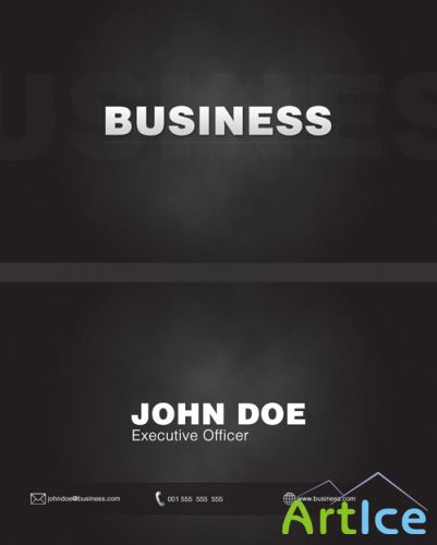 Black business cards - GraphicRiver