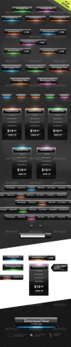 Futuristic Web Buttons and Price Boxes 2 - GraphicRiver