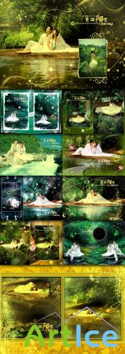 Wedding PhotoTemplate - Sunshine Lake