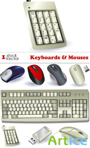 Keyboards & Mouses Vector