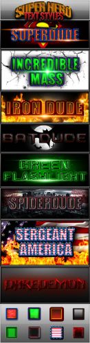 Super Hero Text Styles