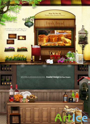 Sources - Tavern with fresh bread