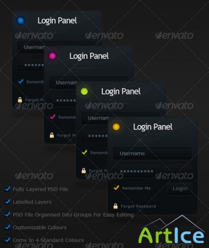 Clean Login Panel