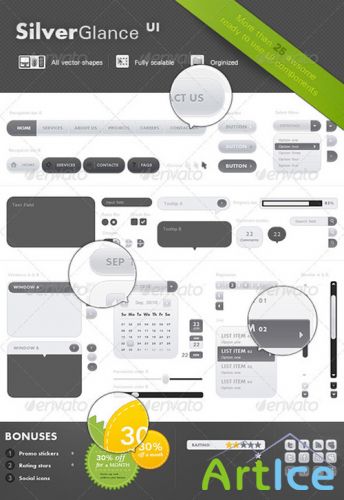 Silverglance ui - GraphicRiver