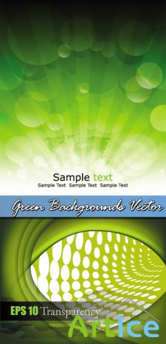 Green Backgrounds Vector