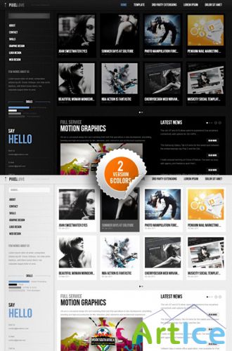 Pixellove - April 2011 GavickPro Template