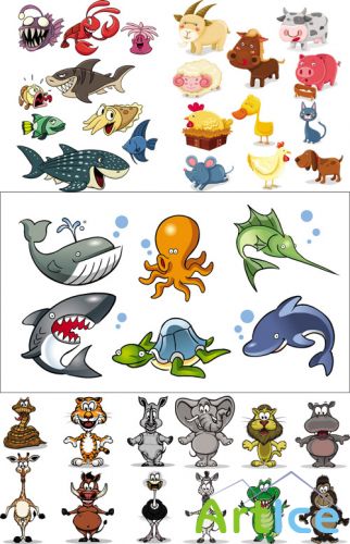 Cartoon Animals Vector