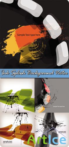 Ink Splash Background Vector