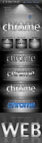 Chrome Light Shadow Reflection Actions