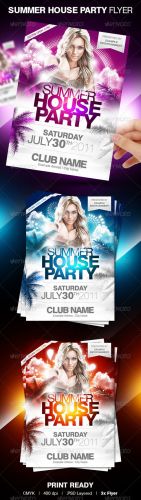 GraphicRiver  Summer House Party Flyer