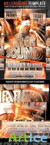 KillerSound Flyer Template