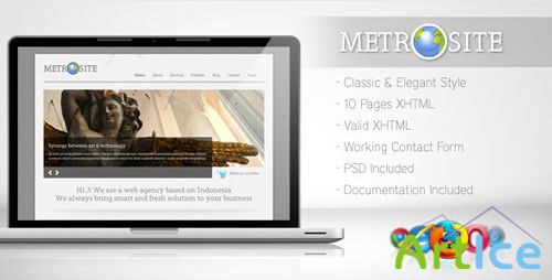 ThemeForest Metrosite - Classic Business Template RETAIL