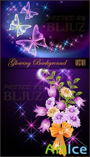 Spring Glowing Background Vector