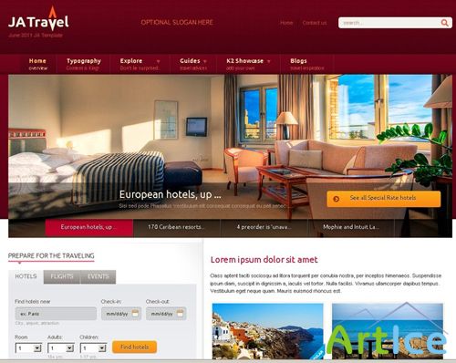 Joomlart JA Travel J1.5 quickstart - June 2011 - RETAIL