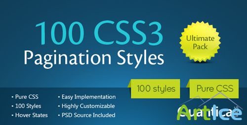 100 CSS3 Pagination Styles - CodeCanyon