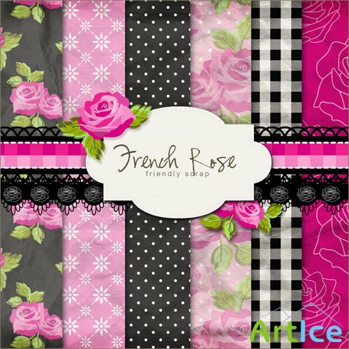 Scrap-set - French Rose