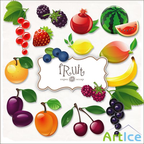 Scrap-kit - Fruit Illustrations