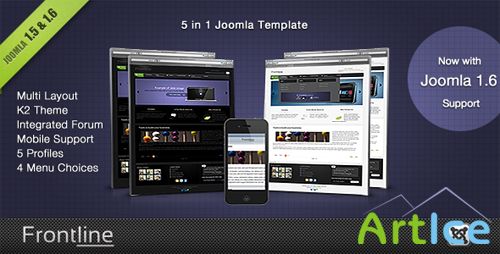 ThemeForest - Frontline - A Clean Professional Joomla Template