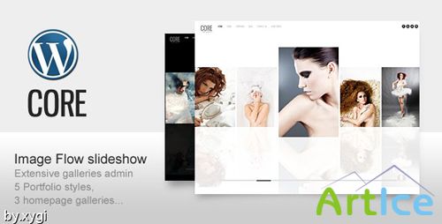 ThemeForest - Core Minimalist Photography Portfolio WordPress Theme