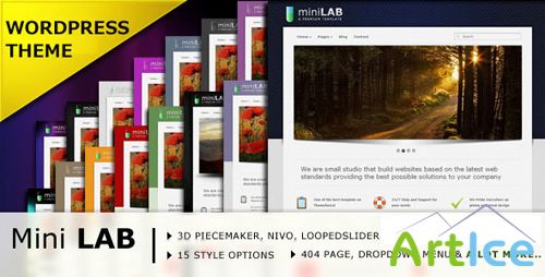 Mini Lab - Premium Wordpress Theme 15 in 1 for Wordpress