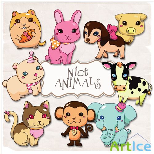 Scrap-kit - Nice Animals #3