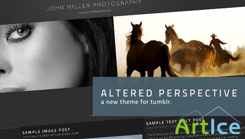 Mojo themes - Altered Perspective  Tumblr Theme