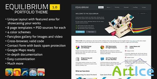 ThemeForest - Equilibrium Portfolio Template - Rip