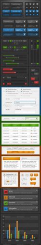 Ultimate GUI Web Elements Dark & Light Edition - GraphicRiver