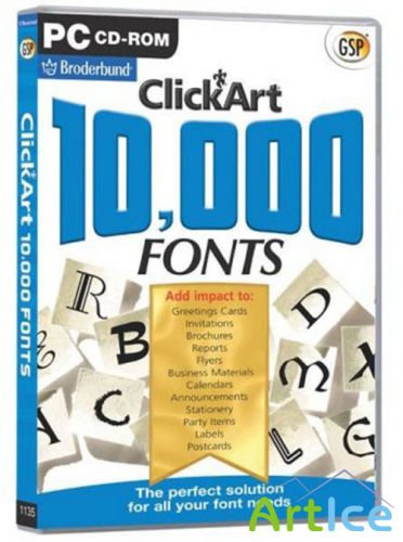 10 000 Unique Font Collection