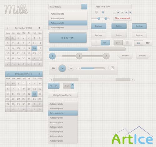 FREE Milk UI Kit