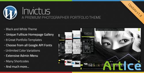 Themeforest - Invictus - A Premium Photographer Portfolio Theme