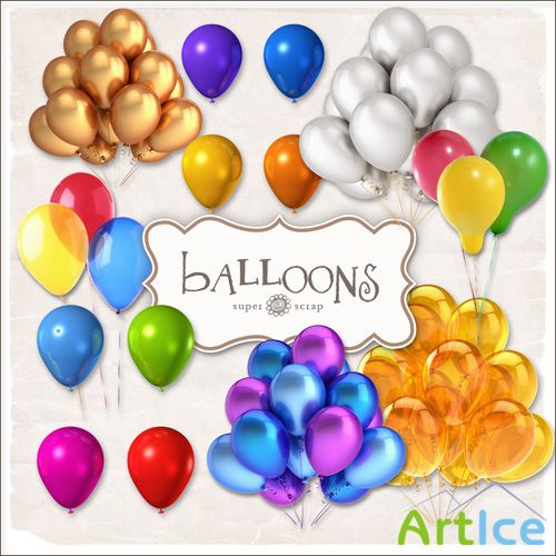 Scrap-kit - Color Balloons