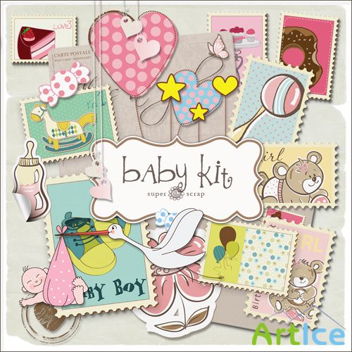 Scrap-kit - For Baby