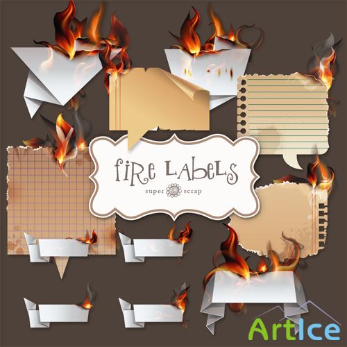 Scrap-kit - Fire Labels