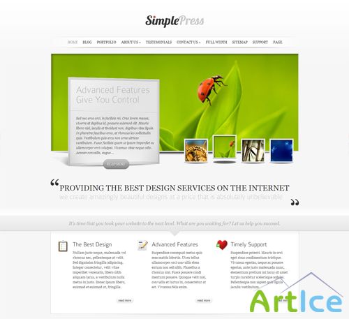 SimplePress v 3.0 ElegantThemes WordPress Theme