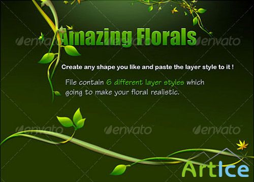 GraphicRiver - Green Floral Layer Styles