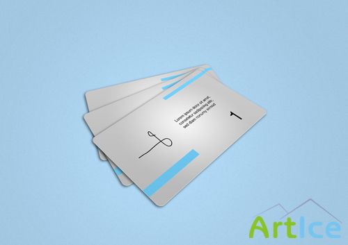 Gray business card