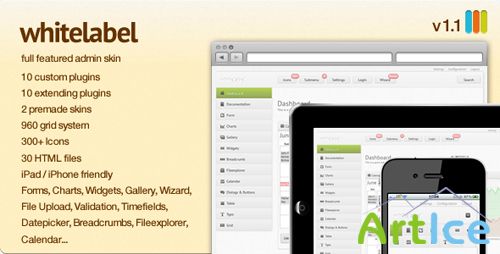 ThemeForest - White Label - a full featured Admin Skin v1.1.1