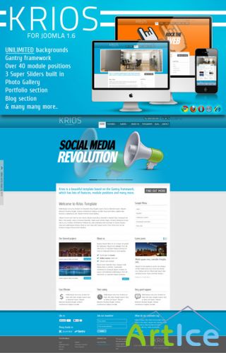 Themeforest KRIOS Template Joomla 1.6 RETAIL