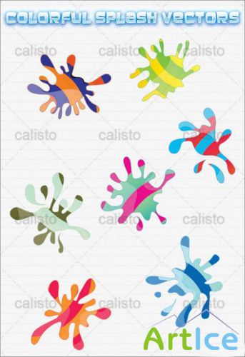 Colorful Splash Vectors - GraphicRiver