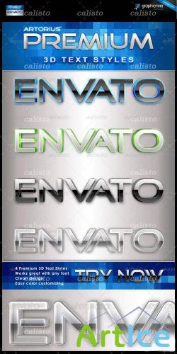 Premium 3D Text Styles - GraphicRiver