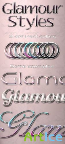 GraphicRiver - Glamour Photoshop Text Styles