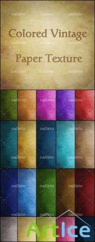 GraphicRiver - Colored Vintage Paper Textures Pack